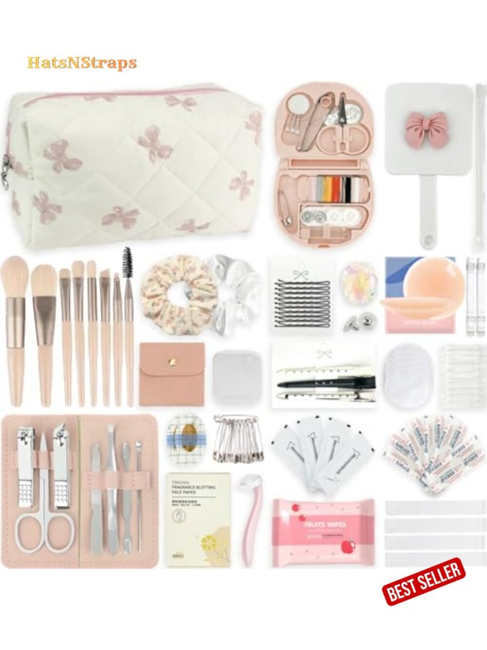 253+ Piece Bridal Emergency Kit Wedding Essentials Survival Set with Makeup Bag